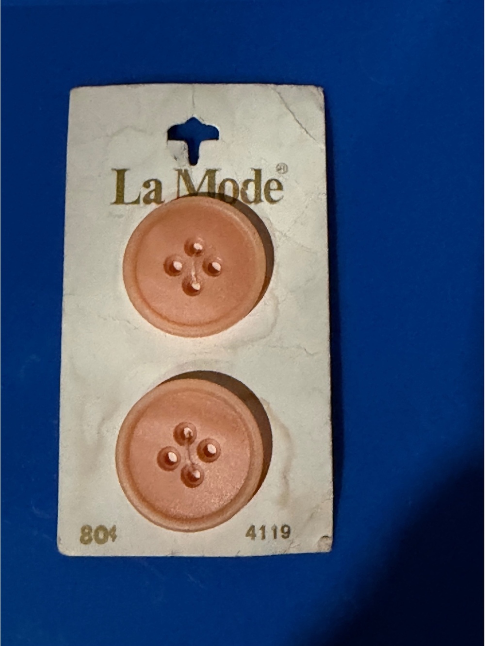 Vintage La Mode Pink Buttons Set - 1 Inch, Made in Holland